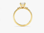 Load image into Gallery viewer, micro pave diamond engagement ring