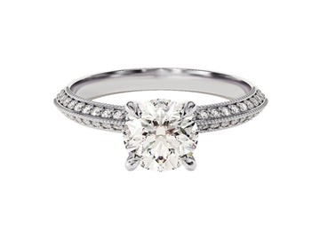 pave diamond anniversary band