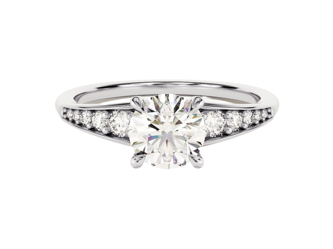 pave diamond ring band