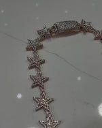 Load and play video in Gallery viewer, Mens Cuban Link Silver Chain Star Design