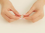 Load and play video in Gallery viewer, Halfway Set Criss Cross Moissanite Wedding Band