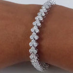 Load and play video in Gallery viewer, 8CTW Moissanite Tennis Bracelet: 925 Sterling Silver