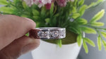 Load and play video in Gallery viewer, Moissanite Eternity Wedding Ring - Unisex band