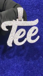 Load and play video in Gallery viewer, Hip Hop Jewelry Custom Name Pendant
