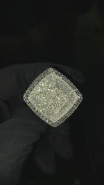 Load and play video in Gallery viewer, XV 925 Silver Custom Moissanite Diamond Ring
