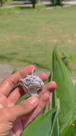 Load and play video in Gallery viewer, Tiger Pendant | Iced Out Pendant Real
