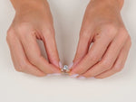 Load and play video in Gallery viewer, 6-prong Solitaire Round Cut Moissanite Engagement Ring (1.00 Ct)