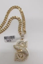 Load and play video in Gallery viewer, Iced Out Pendant 925 Sterling Silver Fish Diamond Pendant
