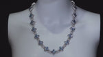 Load and play video in Gallery viewer, Blue Diamond Infinity Link Chain | Men's Blue Diamond Chain | Blue Diamond Cross Chain