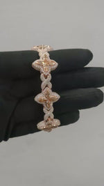 Load and play video in Gallery viewer, Custom Moissanite Diamond Infinity Bracelet