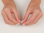 Load and play video in Gallery viewer, Cluster Accent Oval Cut Moissanite Engagement Ring (1.00 Ct)