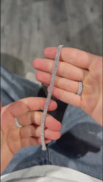 Load and play video in Gallery viewer, 5mm Iced Out Cuban Link Bracelet