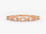 Load image into Gallery viewer, Vintage Stackable Moissanite Wedding Band