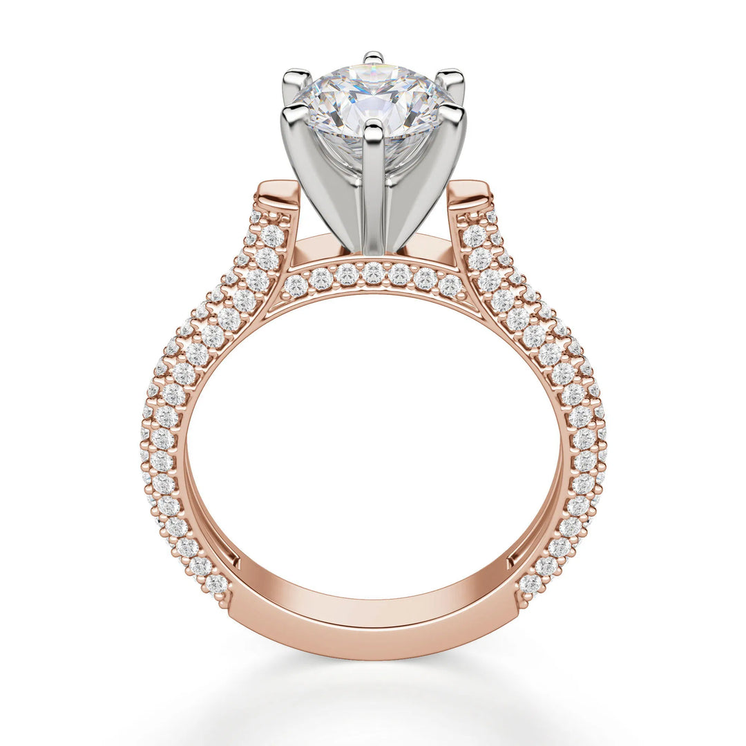 rose gold ring engagement