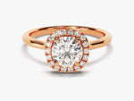 Load image into Gallery viewer, round diamond engagement ring rose gold