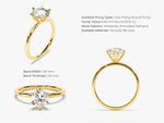 Load image into Gallery viewer, round diamond engagement rings for women