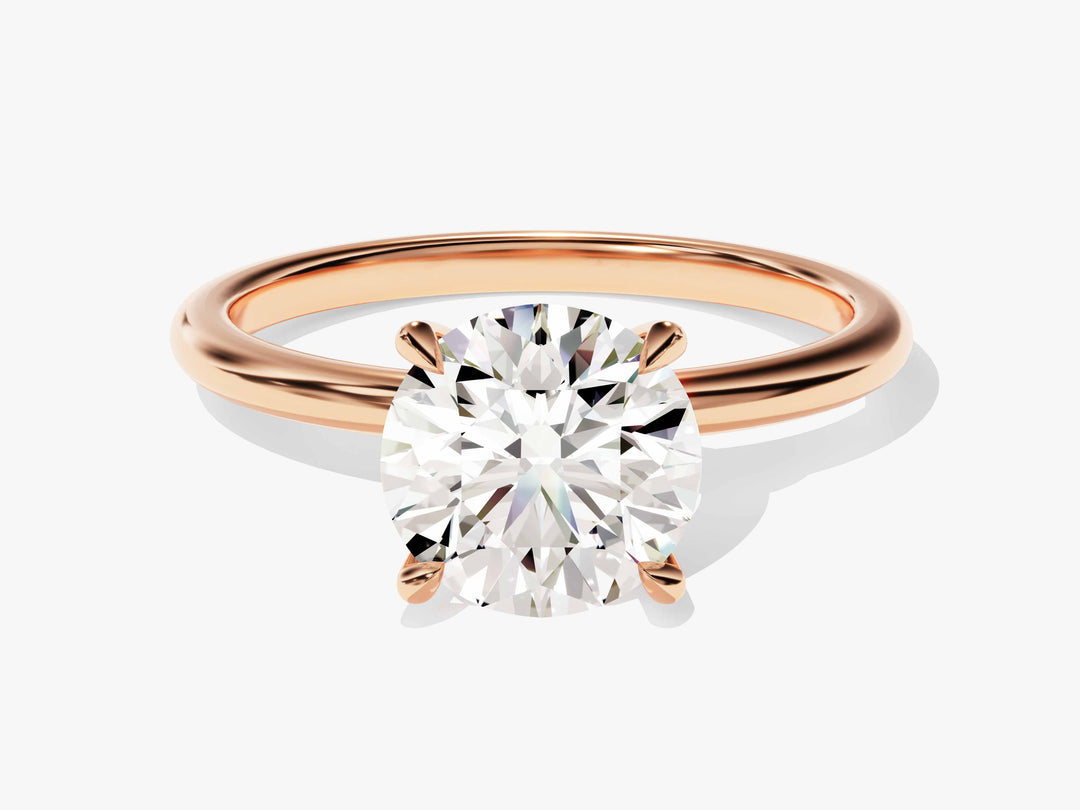 round diamond ring solitaire