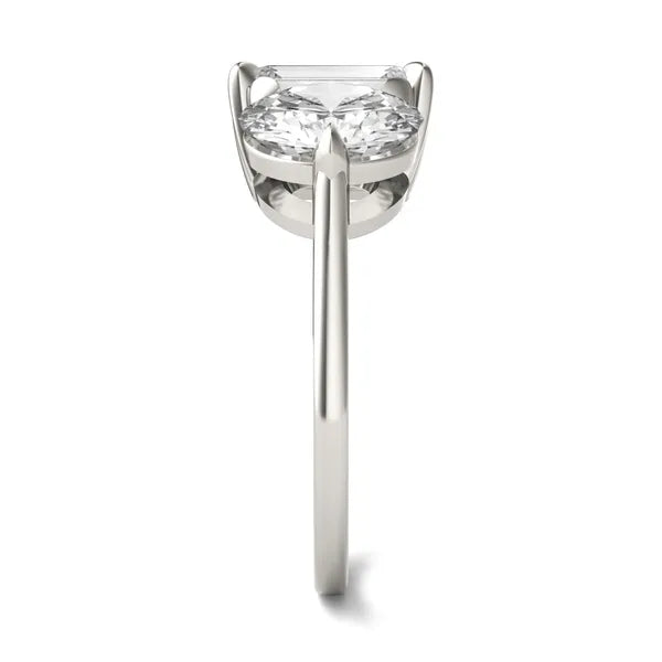 round emerald halo ring