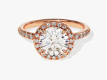 Load image into Gallery viewer, round engagement ring halo