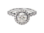 Load image into Gallery viewer, round engagement rings