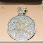 Load image into Gallery viewer, 3D initial Letter Pendant Custom Any Letter Pendant