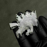 Load image into Gallery viewer, 5.0ct Diamond Dragon Pendant, Dragon Animal Pendant Dragon Faced Pendant Diamond Hip Hop Pendant