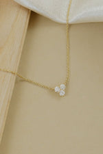 Load image into Gallery viewer, .23 ct Three Diamond Triangle Shape Necklace
