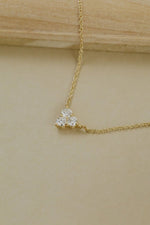 Load image into Gallery viewer, .23 ct Three Diamond Triangle Shape Necklace
