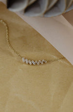 Load image into Gallery viewer, .28 ct Curved Baguette Diamond Necklace
