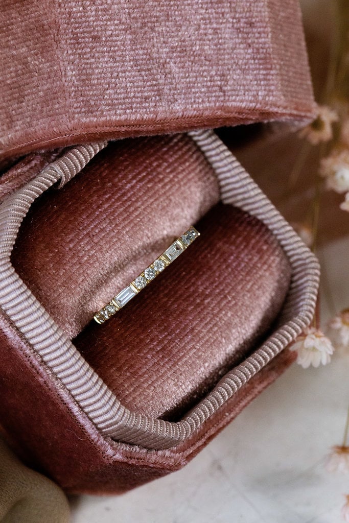 The Dakota Round And Baguette Diamond Band