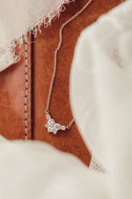 Load image into Gallery viewer, The Elizabeth Round Diamond Cluster Necklace
