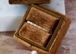 Load image into Gallery viewer, The Georgia Bezel Diamond and Bead Band