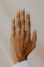 Load image into Gallery viewer, The Georgia Bezel Diamond and Bead Band