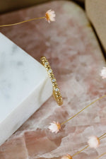 Load image into Gallery viewer, The Georgia Bezel Diamond and Bead Band
