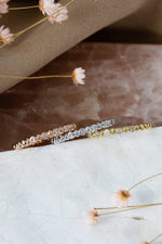 Load image into Gallery viewer, The Georgia Bezel Diamond and Bead Band