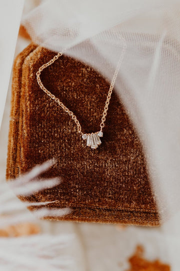 The Josephine Tapered Baguette Necklace