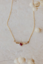 Load image into Gallery viewer, The Jubilee Diamond Bar with Gemstone Necklace
