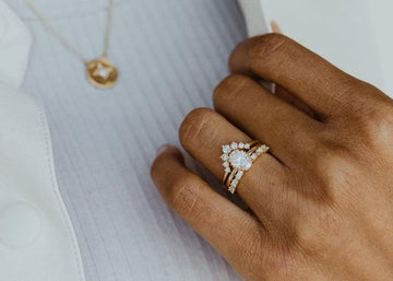 The Katherine Baguette And Round Diamond Band