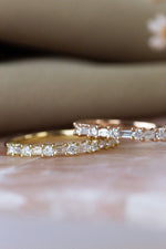 Load image into Gallery viewer, The Katherine Baguette And Round Diamond Band
