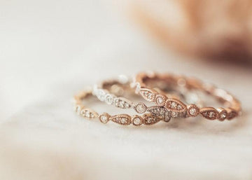 The Pear And Round Eternity Band