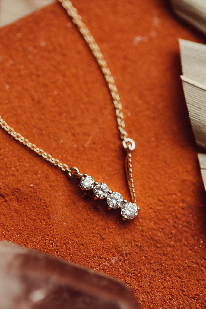 The Sage V Diamond Necklace