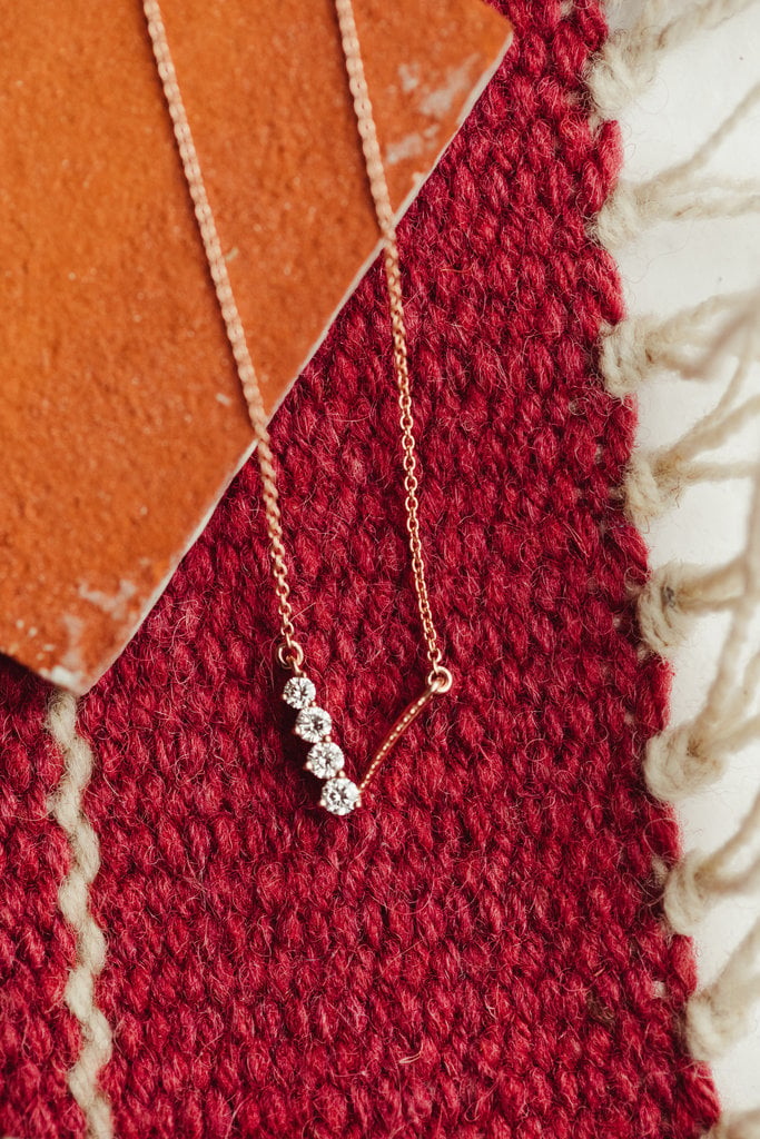 The Sage V Diamond Necklace