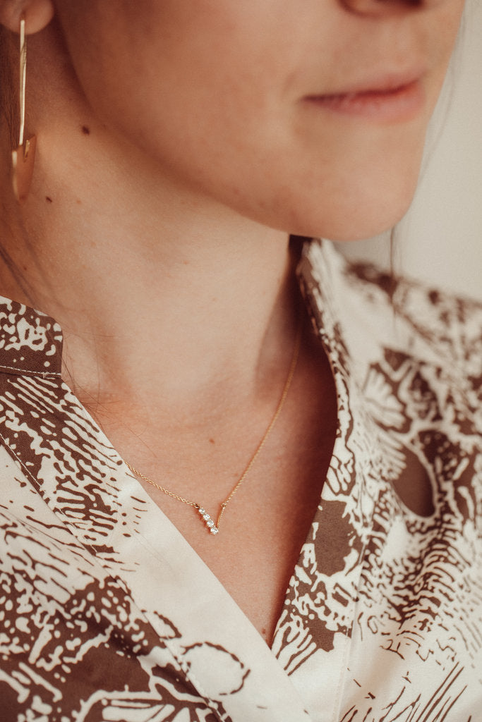 The Sage V Diamond Necklace