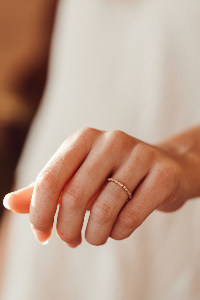 The Sophie Round Milgrain Bezel Band