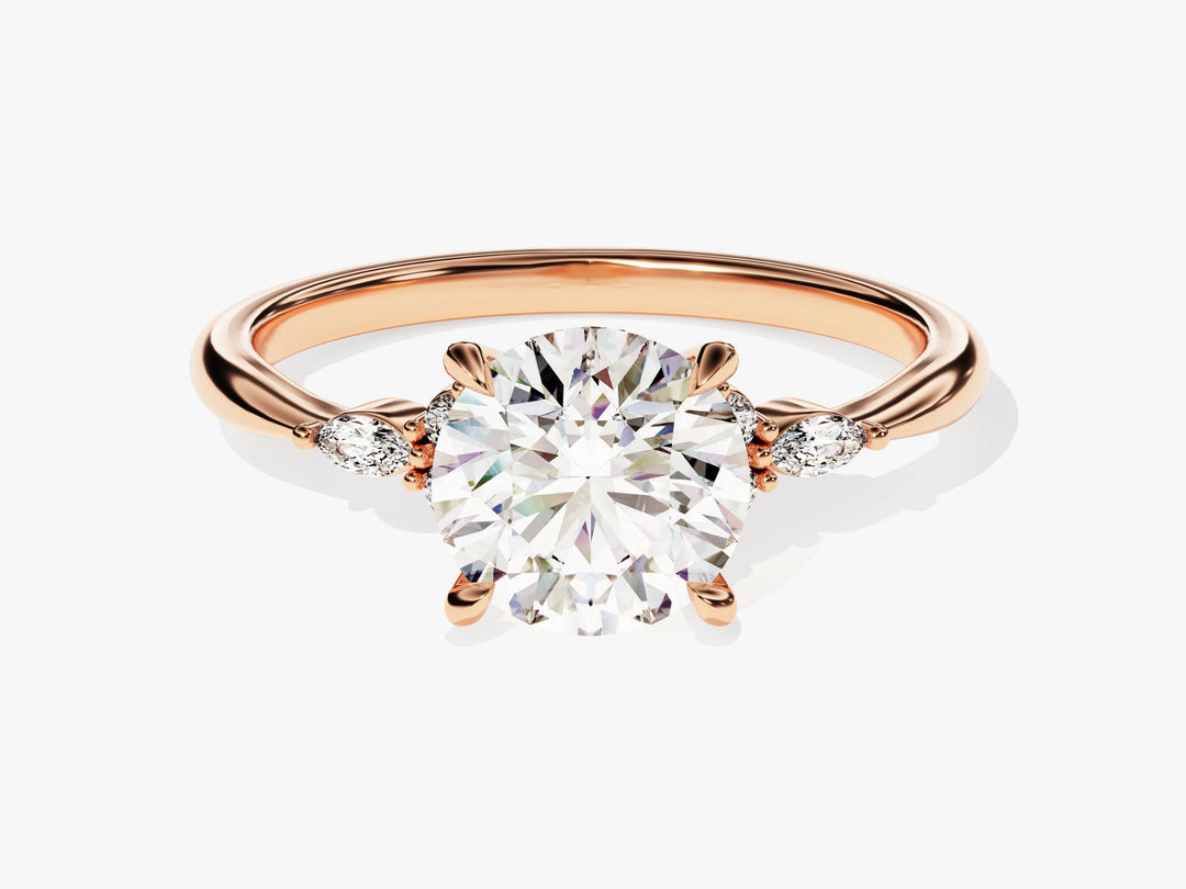 solitaire round diamond ring design
