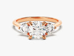 Load image into Gallery viewer, three stone engagement ring round