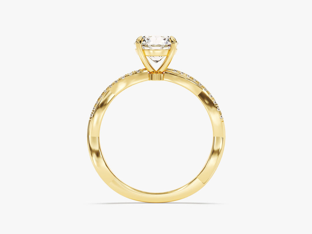 twist engagement ring set
