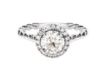 Load image into Gallery viewer, twisted band engagement ring gold