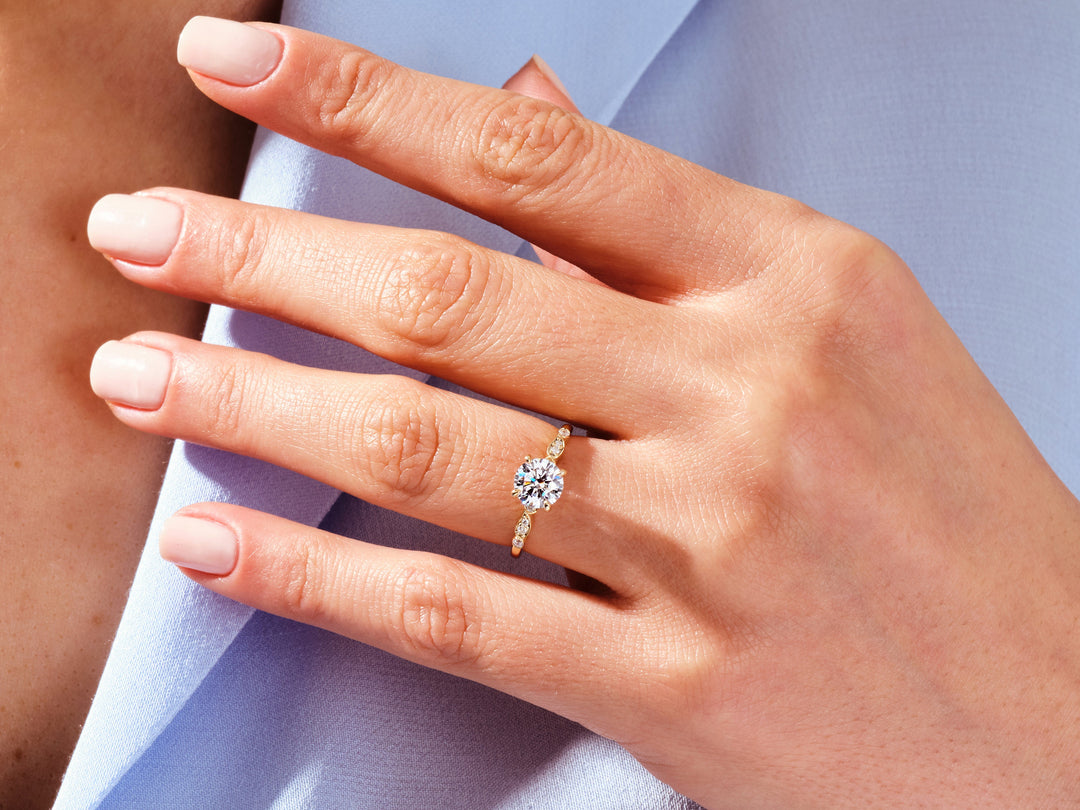 wave ring diamond