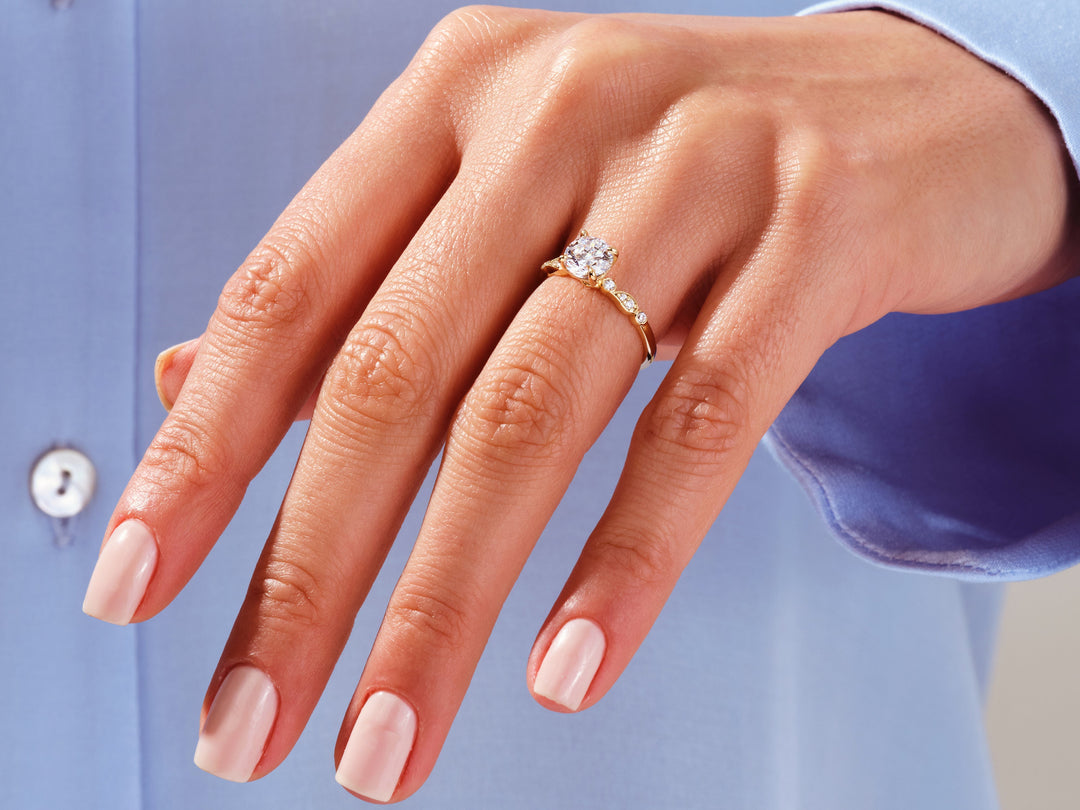 wave ring white gold